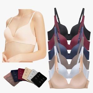 Manjiam bras - 6 pack w/extenders included- Size 38A